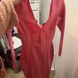 Missguided Pink bodycon Bandage dress
